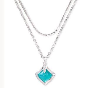 Kendra Scott Pavé & Color Mother-of-Pearl Layered Pendant Necklace